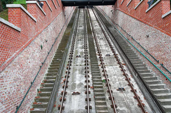 Standseilbahn in der Stadt Budapest, Ungarn — Stockfoto