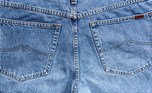 Latar belakang jean biru — Stok Foto