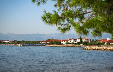 Hırvatistan 'ın Zaton plajı manzarası