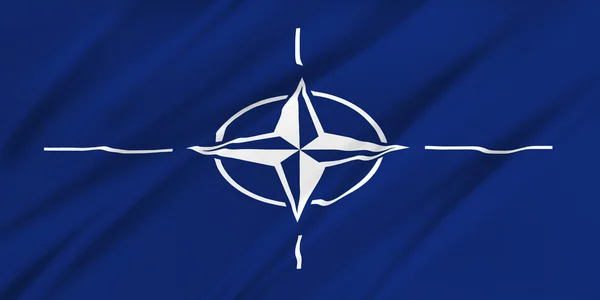 Vlajka NATO. — Stock fotografie