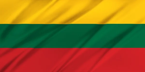 Bandeira de lithuania — Fotografia de Stock