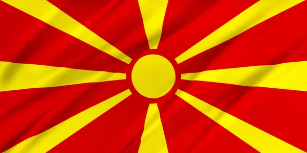 Makedonya Bayrağı — Stok fotoğraf