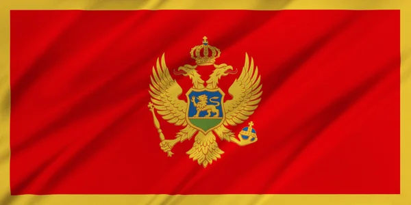 Bandera de montenegro — Foto de Stock