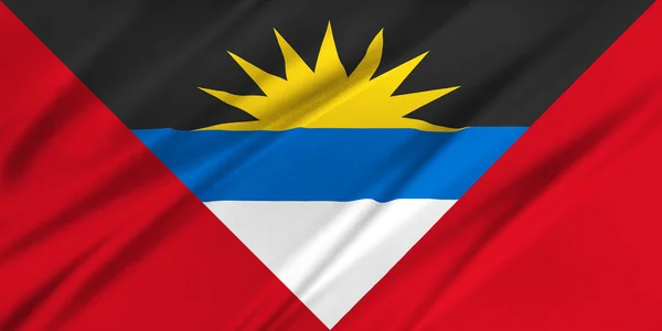 Σημαία Αντίγκουα και Μπαρμπούντα — Φωτογραφία Αρχείου