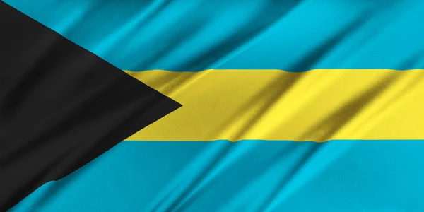 Bahamská vlajka — Stock fotografie