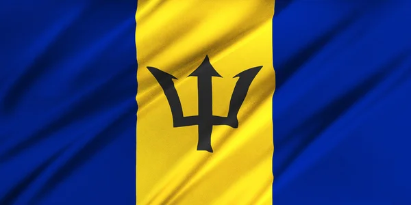 Bandiera delle Barbados — Foto Stock