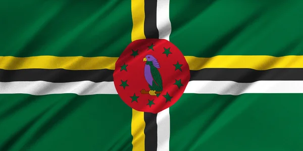 Σημαία της Δομινίκας — Φωτογραφία Αρχείου