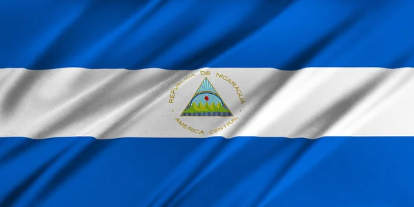 Flagga nicaragua — Stockfoto