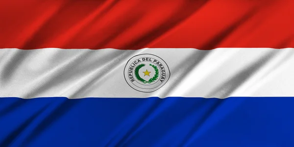 Bandeira do paraguai — Fotografia de Stock