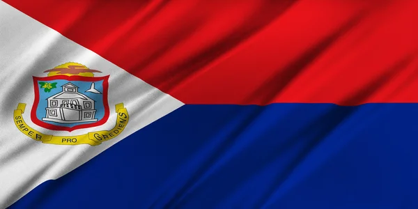 Flag of Sint Maarten — Stock Photo, Image