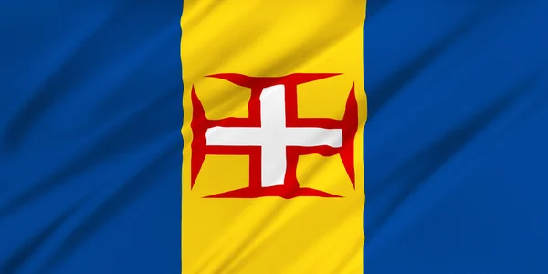 Flaga Madery — Zdjęcie stockowe