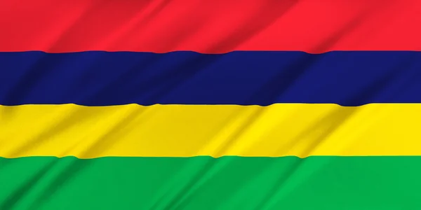 Vlag van mauritius — Stockfoto