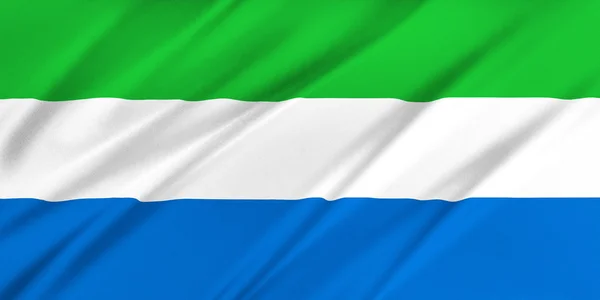 Flagge von Sierra Leone — Stockfoto