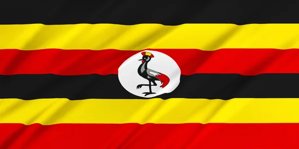 Bandera de uganda —  Fotos de Stock