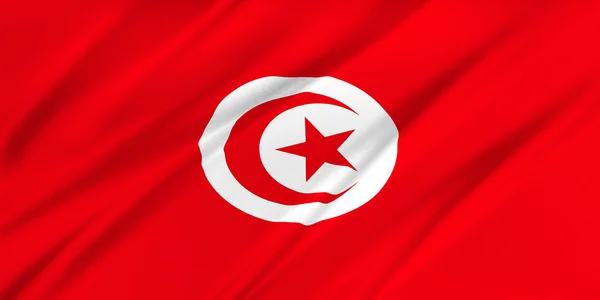 Bandiera della Tunisia — Foto Stock