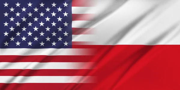 USA och Polen. — Stockfoto