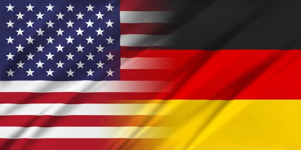 미국 및 독일. — 스톡 사진