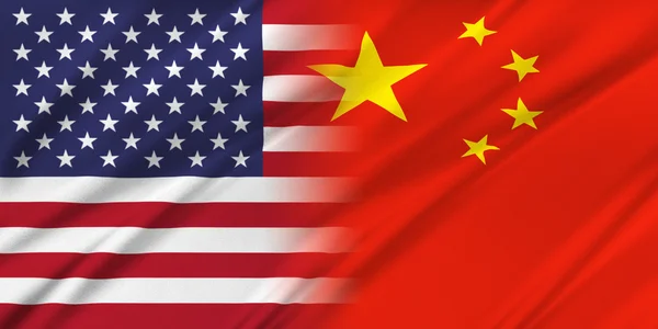 USA i Chiny. — Zdjęcie stockowe