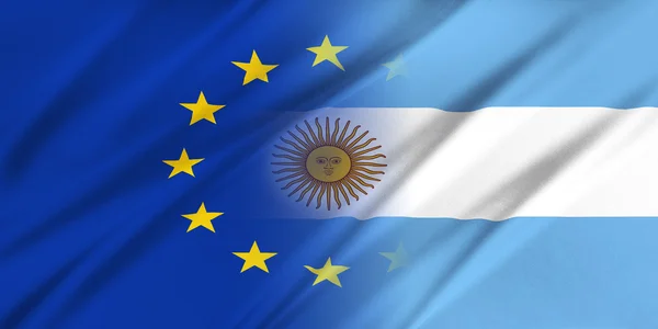 Unii Europejskiej i Argentyna. — Zdjęcie stockowe