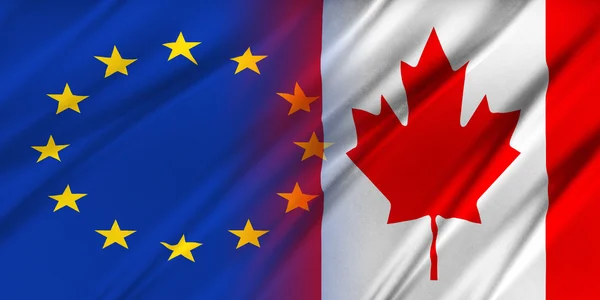 Europese Unie en Canada. — Stockfoto