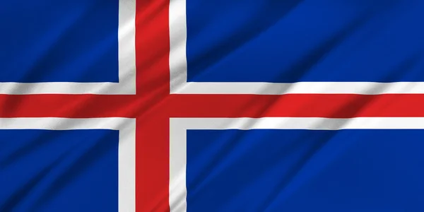 Bandera de Islandia — Foto de Stock