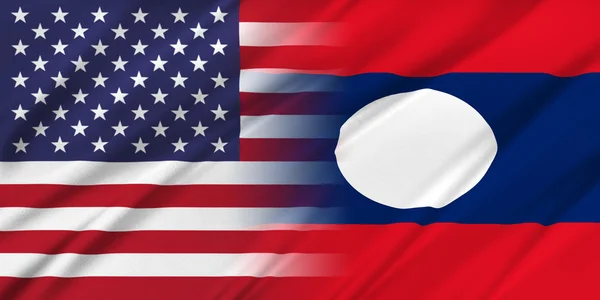 ABD ve laos — Stok fotoğraf