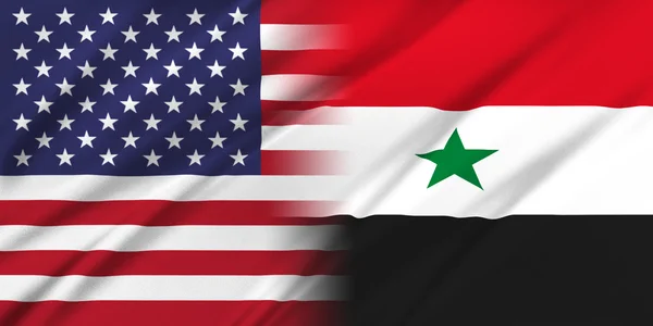 USA and Syria — Stock Photo, Image