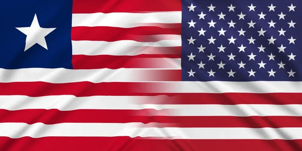 USA och Liberia — Stockfoto