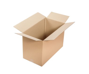 karton kutu açıldı.