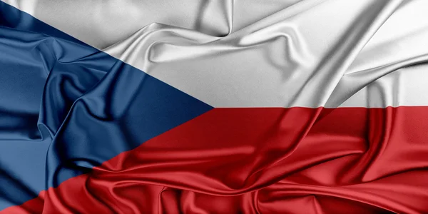 Vlag van de Tsjechische Republiek — Stockfoto