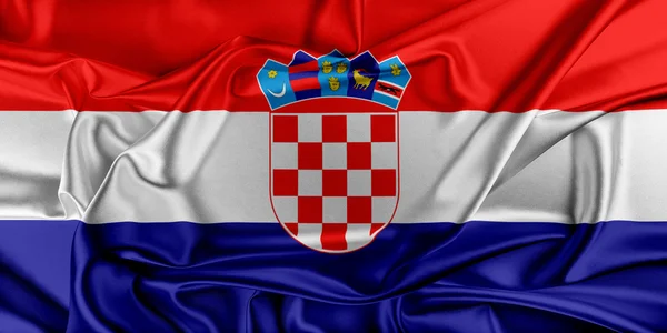 Vlag van Kroatië — Stockfoto