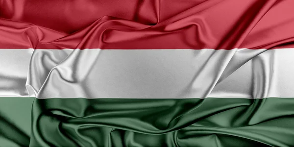 Maďarská vlajka — Stock fotografie