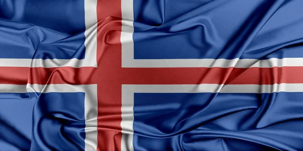 Drapeau de l'Islande — Photo