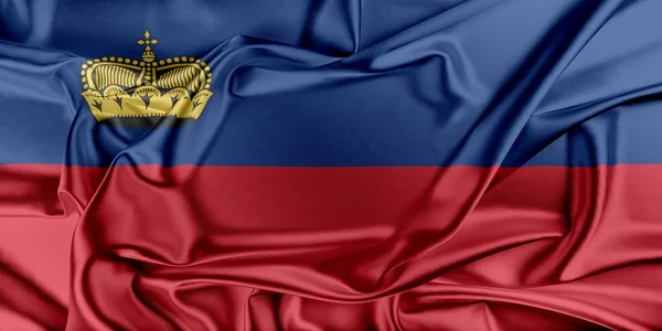 Vlag van liechtenstein — Stockfoto