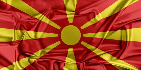 Flaga Macedonii — Zdjęcie stockowe
