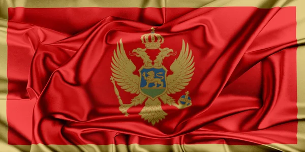 Flagge von Montenegro — Stockfoto