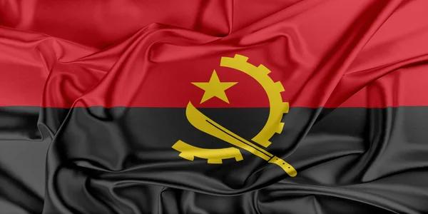 Vlag van angola — Stockfoto