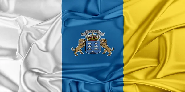 Vlag van de Canarische eilanden — Stockfoto