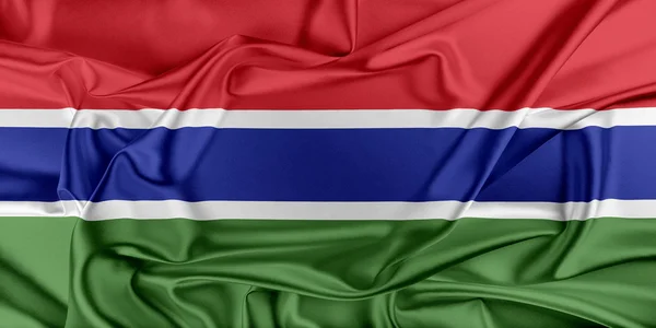 Flag of Gambia — Stock Photo, Image