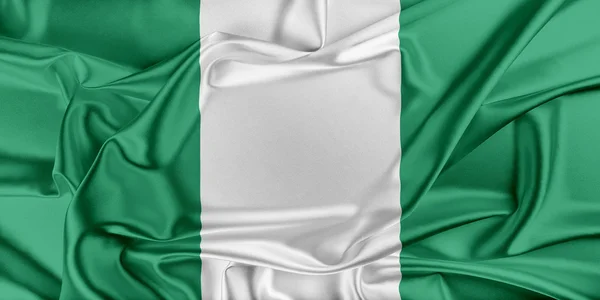 Nigerias flagg — Stockfoto