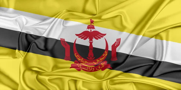 Σημαία του Μπρουνέι — Φωτογραφία Αρχείου