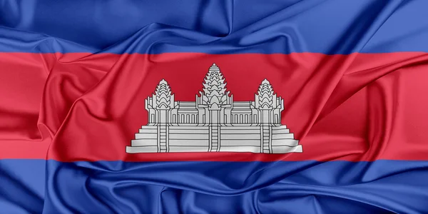 Bandeira do Camboja — Fotografia de Stock