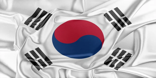 Bandeira da Coreia do Sul — Fotografia de Stock