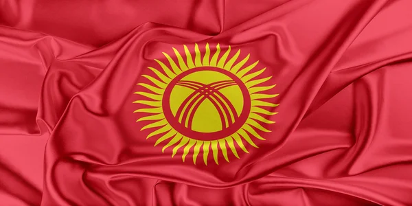 Flagge von Kyrgyzstan — Stockfoto