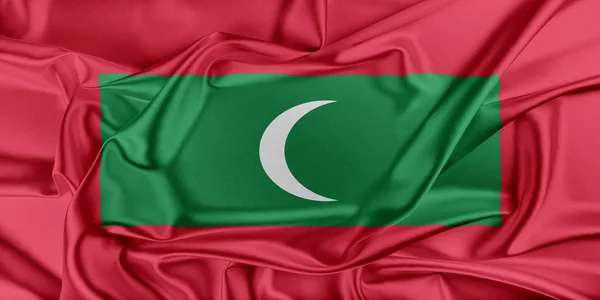 Maldív-szigetek zászlaja — Stock Fotó