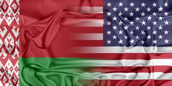 Amerikai Egyesült Államok és Fehéroroszország. — Stock Fotó