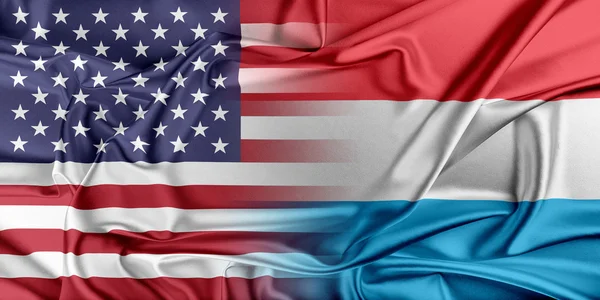 USA and Luxembourg. — Stock Photo, Image