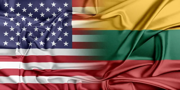 VS en Litouwen. — Stockfoto