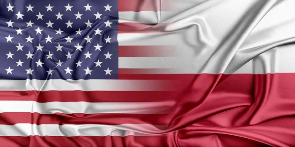 USA and Poland. — Stock Photo, Image