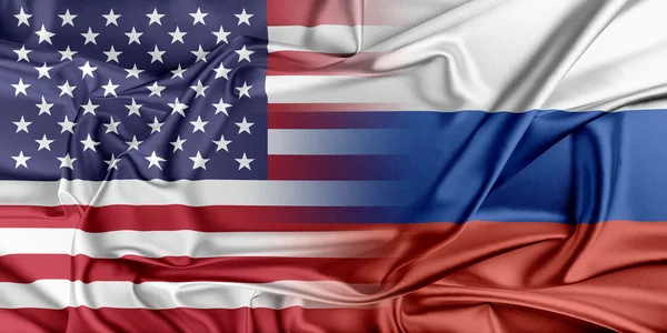 США и Россия . — стоковое фото